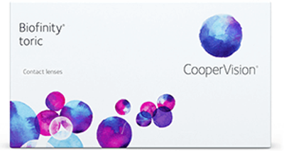 Торичні контактні лінзи Cooper Vision Biofinity toric BC=8.7 DIA=14.5 PWR=-0.25 CYL=-2.25 AXE=150 3 лінзи