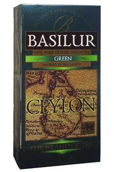 Чай Basilur зелений Острів Цейлон в пакетиках 25 шт (58275)