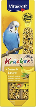 Smakołyki dla papużek falistych Vitakraft z sezamem i bananem 60 g (4008239212542)
