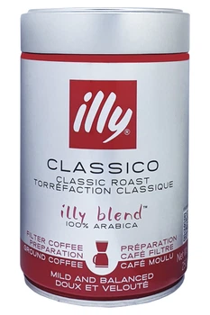 Кава illy Classico Cafe Filtre 100% Arabica мелена 250 г в металевій банці (53633)