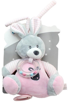 Іграшка-підвіска для коляски Tulilo Music Box Кролик Рожевий 18 см (5904209891054)