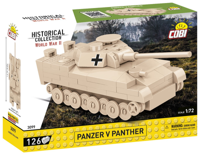 Klocki konstrukcyjne Cobi Historical Collection WWII Panzer V Panther 126 elementów (5902251030995)