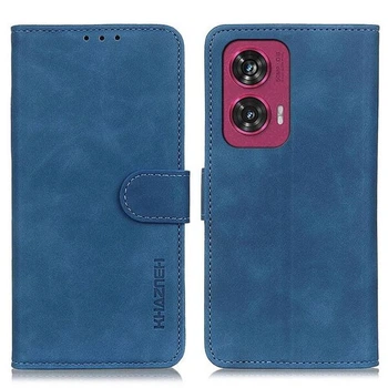 Чохол-книжка з застібкою KHAZNEH Retro Wallet для Motorola Edge 50 Fusion - Blue