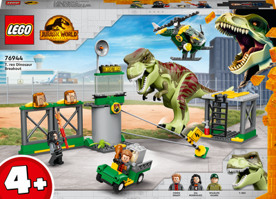 Zestaw klocków LEGO Jurassic World Ucieczka tyranozaura 140 elementów (76944) (955555905463491) - Outlet