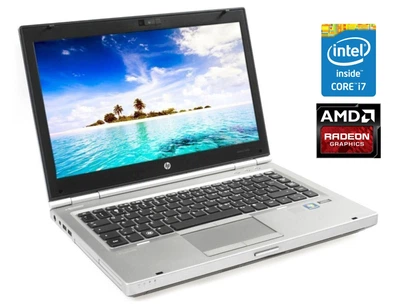 Ноутбук HP EliteBook 8470p / 14" (1600x900) TN / Intel Core i7-3520M (2 (4) ядра по 2.9 - 3.6 GHz) / 8 GB DDR3 / 180 GB SSD / AMD Radeon HD 7570M, 1 GB GDDR5, 64-bit / WebCam / DVD-ROM / 4G/LTE б/у