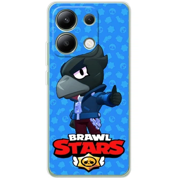 Силіконовий Чохол з Картинкою для Xiaomi Redmi Note 13 4G Принт (Бравл Старс Ворон, Brawl Stars Crow) (53722-ysm016)