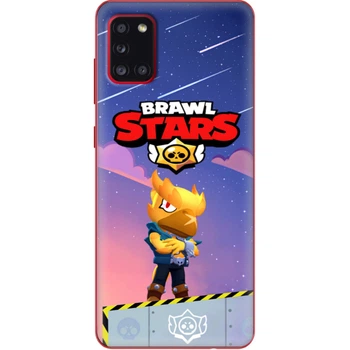 Силиконовый Чехол с Картинкой для Samsung Galaxy A31 (A315) Принт (Бравл Старс Ворон, Brawl Stars Crow) (39470-ysm018)