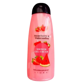 Крем-гель для душу 430 мл Strawberry & watermelon Liora