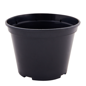 Вазон для розсади 28*22см круглий чорний Алеана