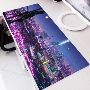 Коврик для мыши и клавиатуры YL 14 с аниме принтом Cyberpunk большой 80х30 см Speed