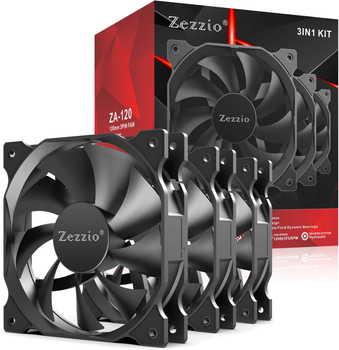 Кулер до корпуса Zezzio ZA-120 3 in 1 Kit