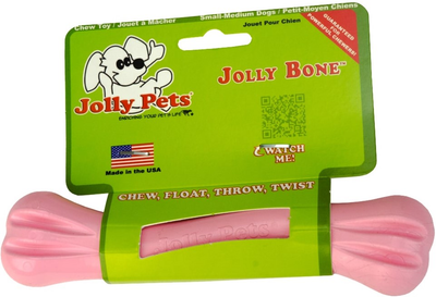 Zabawka dla psów Jolly Pets elastyczna kość 16cm Różowa (JOLL080AD)