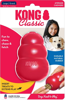 Zabawka dla psów KONG Refillable Classic Chew Dog Toy - L (KONGT1E)