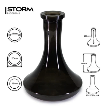 Колба для кальяна Шторм Крафт Графит (Ua Storm Craft Graphite ) 24,5см