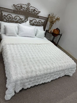 Покрывало Шиншилла Koloco Milk Blankets 200х230см Молочный