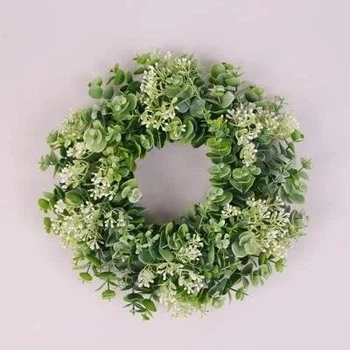 Венок декоративный Flora 32 см Светло-зеленый (73309)