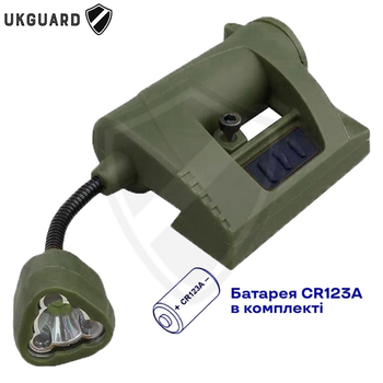 Фонарь на шлем Night Evolution MPLS CHARGE Olive (LT-09-OD)