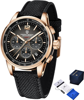 Мужские часы Pagani Design YS008 Rose Gold-Brown
