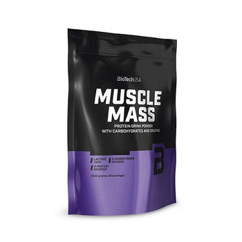 Гейнер BioTech Muscle Mass, 1 кг - Ваниль