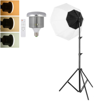 Набор постоянного студийного света Prolight 70×70 см с софтбоксом и LED-лампой 85 Вт E27, 3200–5500K Ra95+ (BF29C47BF5EF)