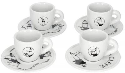 Набор чашек с блюдцами Bialetti Tazzine Moka Carosello Y0TZ033
