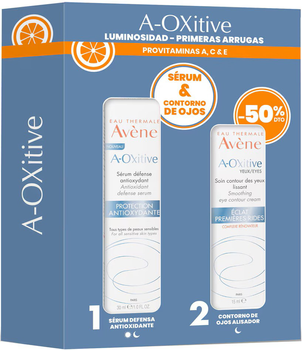 Zestaw do pielęgnacji twarzy Avene A-oxitive Serum do twarzy 30 ml + Krem do skóry wokół oczu 15 ml (3282779360128)