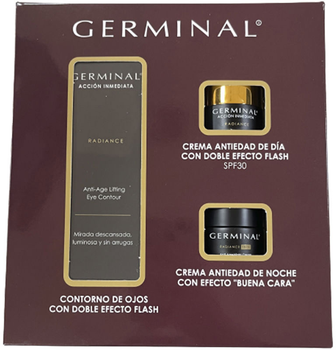 Zestaw do pielęgnacji twarzy Germinal Radiance Night Cream 15 ml + Day Cream 15 ml + Anti-Aging Eye Cream 15 ml (8430445319740)