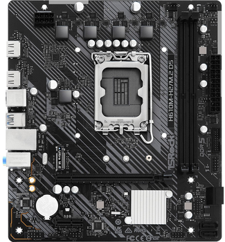 Материнська плата ASRock H610M-H2/M.2 D5 (s1700, Intel H610, PCI-Ex16)