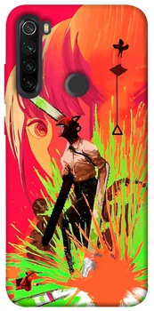 TPU чохол Demsky Anime evolution 5 Людина-бензопила (Chainsaw Man) для Xiaomi Redmi Note 8T
