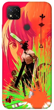 TPU чохол Demsky Anime evolution 5 Людина-бензопила (Chainsaw Man) для Xiaomi Redmi 9C