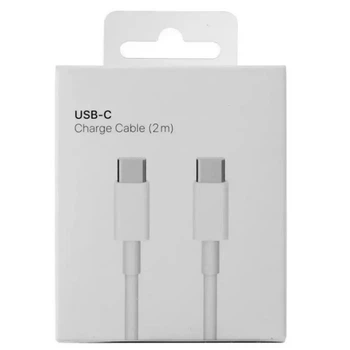 Кабель для зарядки USB Apple Type-C to Type-C 2m White Data Cable Apple Premium quality Orig Series Charge Cable