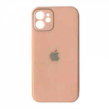Чохол для iPhone 12 Glass Pastel Full Camera Grapefruit