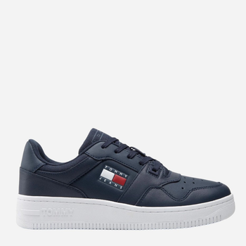 Sneakersy męskie skórzane Tommy Hilfiger EM0EM00955-C87 46 Granatowe (8720641580915)