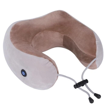 Аккумуляторная портативная массажная подушка для шеи U-Shaped Massage Pillow