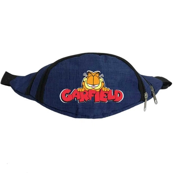 Сумка Бананка на пояс Гарфилд (Garfild-07) Cappuccino Toys синяя