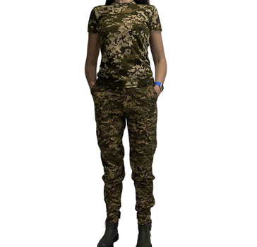Жіноча військова тактична футболка XL піксель