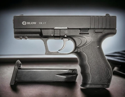 Стартовий сигнальний пістолет Blow TR 17 (Glock) + додатковий магазин (9 мм)