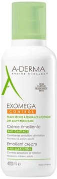 Крем для тіла A-Derma Exomega Control пом'якшувальний 400 мл (3282779397438)