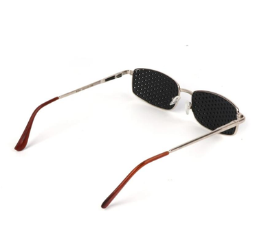 Перфорационные очки тренажеры GIYO для коррекции зрения в металлической оправе (84968400)