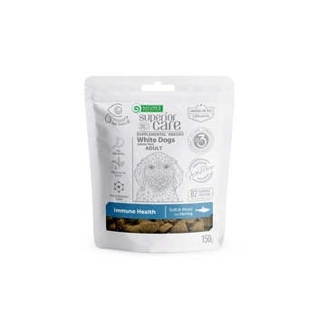Беззерновые лакомства с сельдью для взрослых собак всех пород Nature's Protection Superior Care White Dogs Immune Health, 150г (KIKNPSC47654)