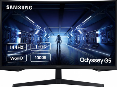 Монітор 27" Samsung Odyssey G5 LC27G54T Black (LC27G54TQWIXCI) Б/в,U1