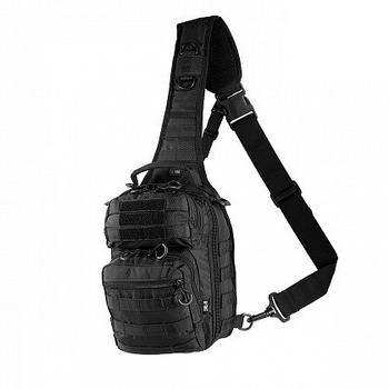 Однолямочный рюкзак\сумка M-Tac Urban Line City Hunter Hexagon Bag Black