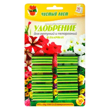 Добриво в паличках Петунія Чистий Лист, 30 шт (2875-11)