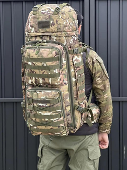 Універсальна сумка каркасна військова, армійська сумка містка 90л тактичний рюкзак Мультикам