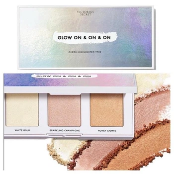 Хайлайтер Victoria's Secret Glow On & On & On Cheek Highlighter Trio