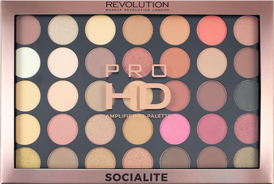 Палетка Makeup Revolution Pro HD Palette Amplified 35 Socialite (5057566009713)