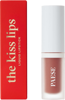 Рідка помада матова Paese The Kiss Lips 01 Nude Beige з вітаміном Е 3.4 мл (5902627624490)