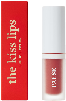 Matowa szminka w płynie Paese The Kiss Lips 02 Nude Cora z witaminą E 3.4 ml (5902627624513)