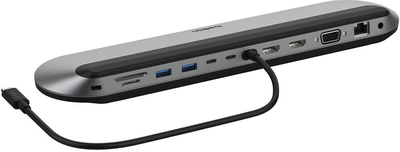 Док-станція Belkin Universal USB-C 11-in-1 Pro Dock Grey (INC014BTSGY)