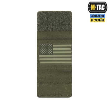 Molle M-Tac Patch флаг США Olive/Ranger Green